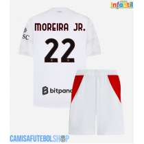 Camisa de time de futebol AC Milan Diego Moreira #22 Replicas 2º Equipamento Infantil 2026-27 Manga Curta (+ Calças curtas)